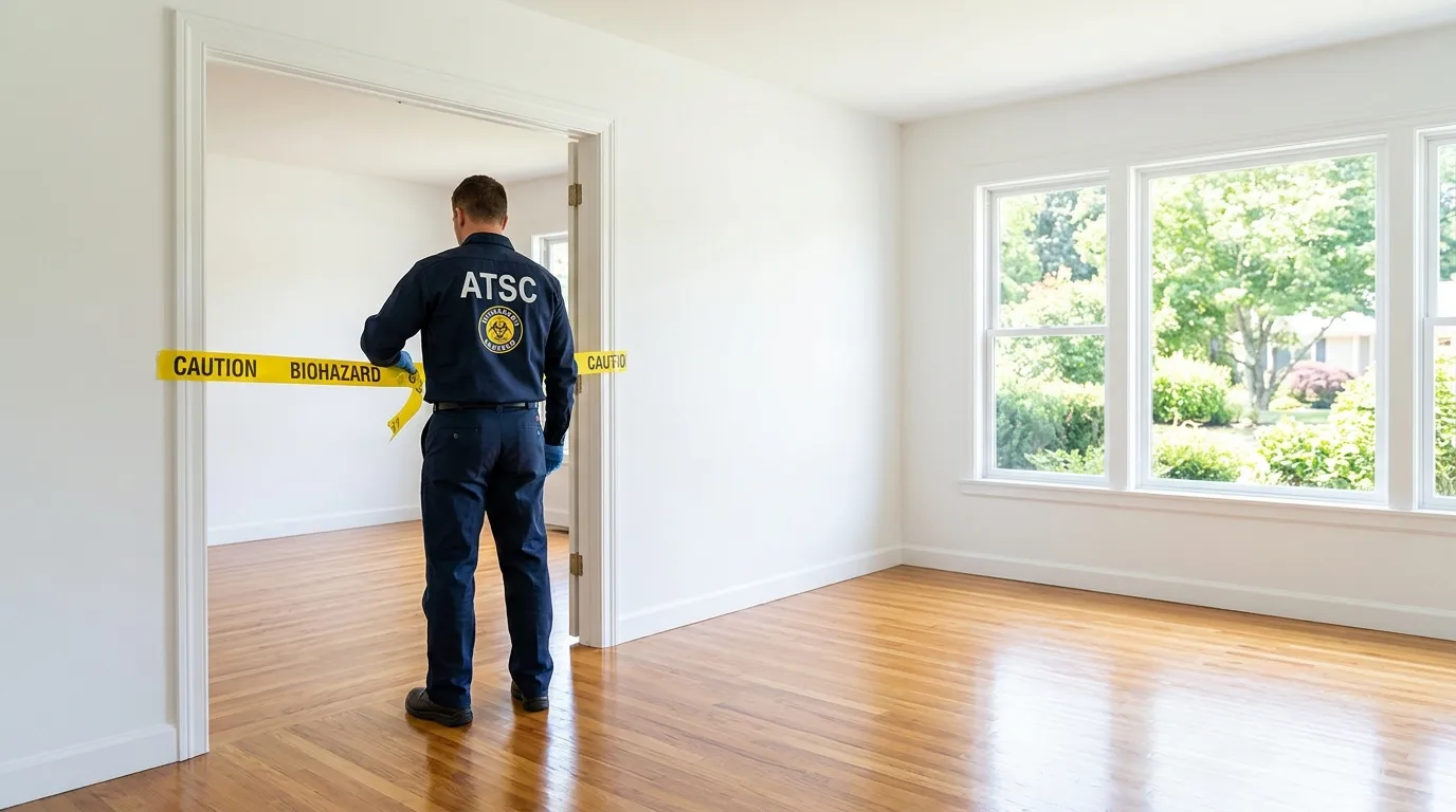 Certified biohazard cleanup crew performing Crime Scene Cleanup in Blaine